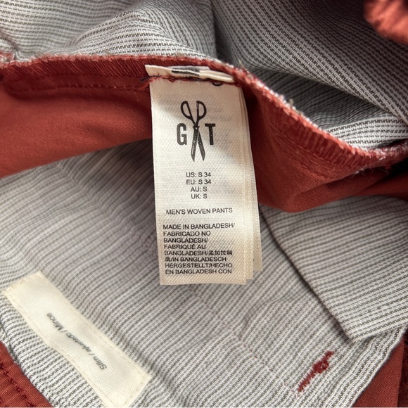 Goodthreads mens slim-fit belted elastic waist woven tobacco brown Size (S34) - Picture 12 of 16